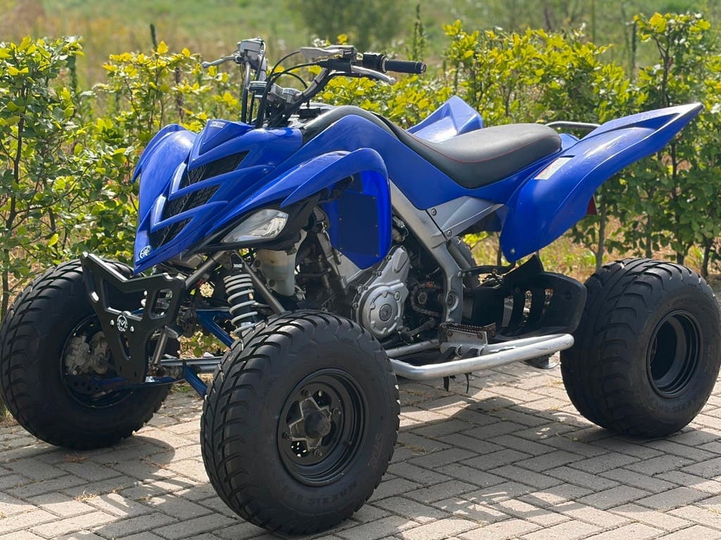Raptor 700R — sport exhaust, nerf bars, photo 6