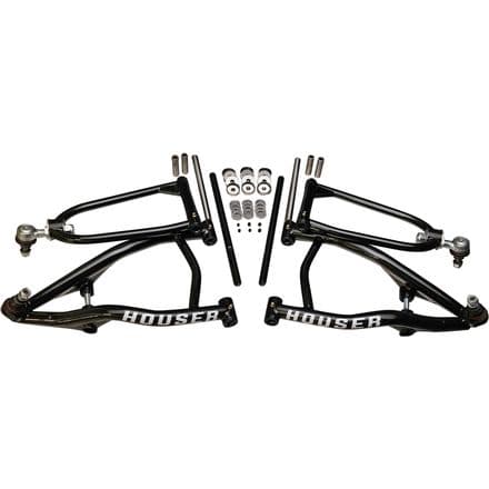Houser Racing Slicast long travel front A-arms for Raptor 700